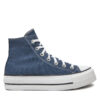 Кецове Converse Chuck Taylor All Star Lift Platform HI A08215C Тъмносин цвят на ниска цена