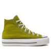 Кецове Converse Chuck Taylor All Star Lift Platform Hi A08286C Зелен цвят на ниска цена