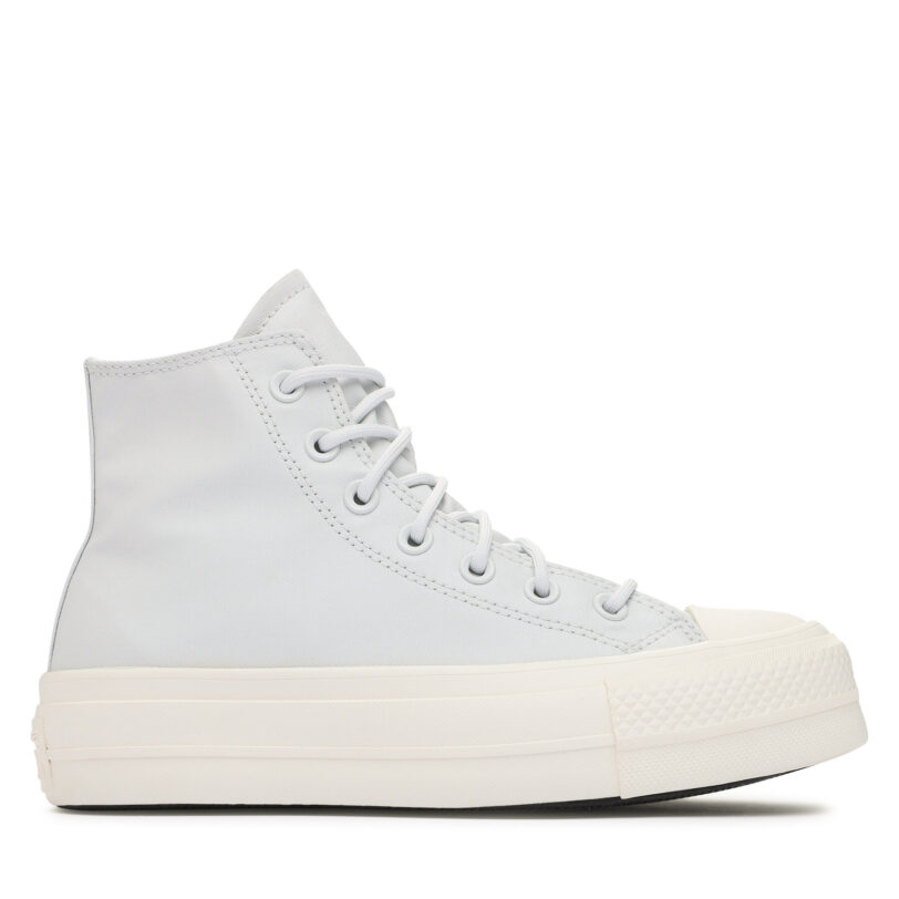 Кецове Converse Chuck Taylor All Star Lift Platform Leather A05248C Светлосиньо цвят на ниска цена