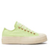 Кецове Converse Chuck Taylor All Star Lift Platform Ox A09913C Зелен цвят на ниска цена
