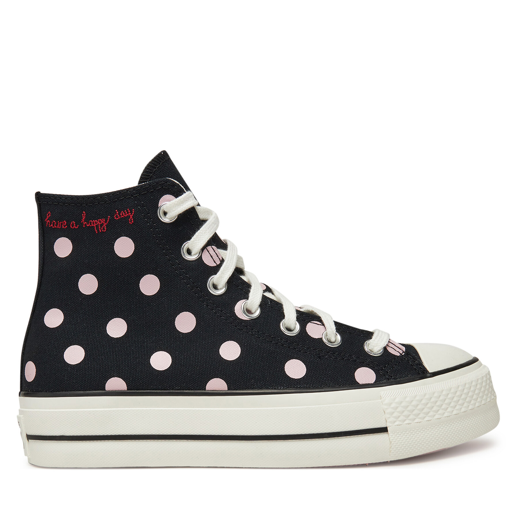 Кецове Converse Chuck Taylor All Star Lift Platform Polka Dots A10688C Черен цвят на ниска цена