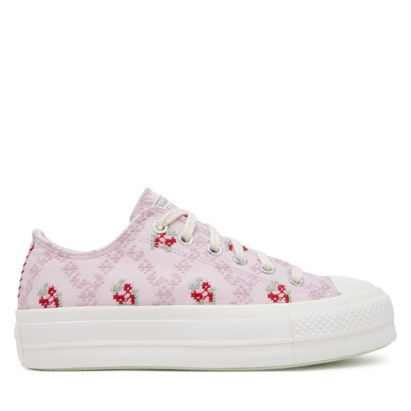 Кецове Converse Chuck Taylor All Star Lift Platform Rose Cross Stitch A13660C Розов цвят на ниска цена