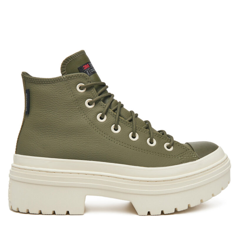 Кецове Converse Chuck Taylor All Star Lugged Heel Platform Waterproof A11163C 306 Зелен цвят на ниска цена