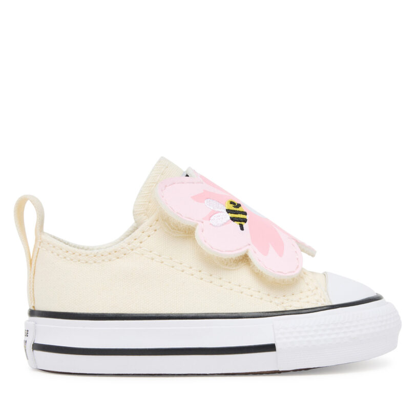 Кецове Converse Chuck Taylor All Star One Strap Embroidered Floral Easy On A13452C Екрю цвят на ниска цена