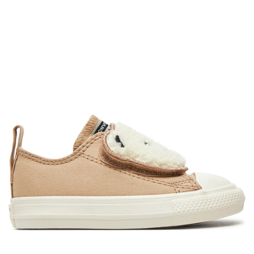 Кецове Converse Chuck Taylor All Star One Strap Ox A10040C Бежов цвят на ниска цена