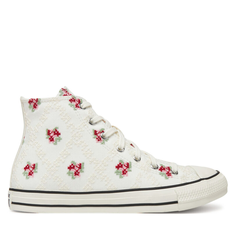 Кецове Converse Chuck Taylor All Star Vintage Embroidery A12635C Бял цвят на ниска цена
