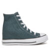 Кецове Converse Chuck Taylor All Star Wedge A13841C Зелен цвят на ниска цена