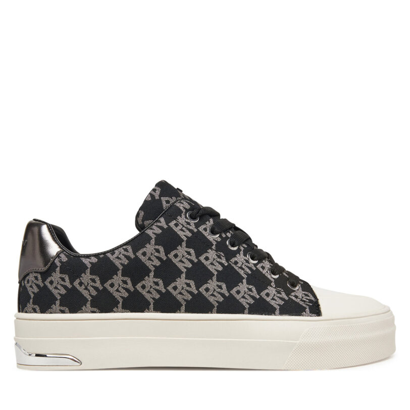 Кецове DKNY York Lace UP Sneak K2533982 Черен цвят на ниска цена