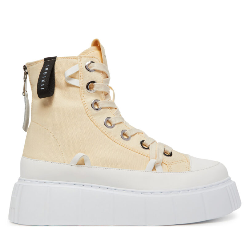 Кецове Inuikii Matilda Canvas High 30103-025 Бежов цвят на ниска цена