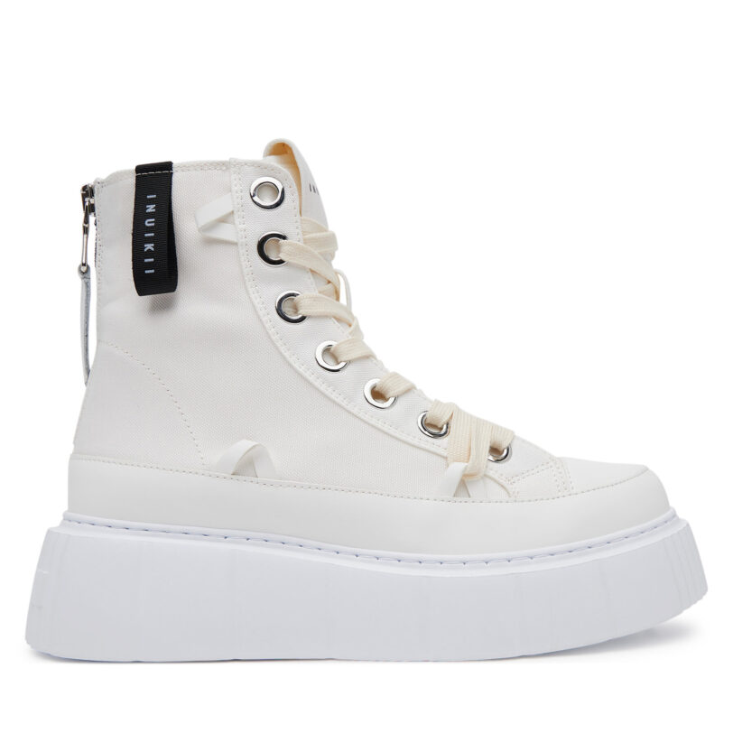 Кецове Inuikii Matilda Canvas High 30103-025 Бял цвят на ниска цена