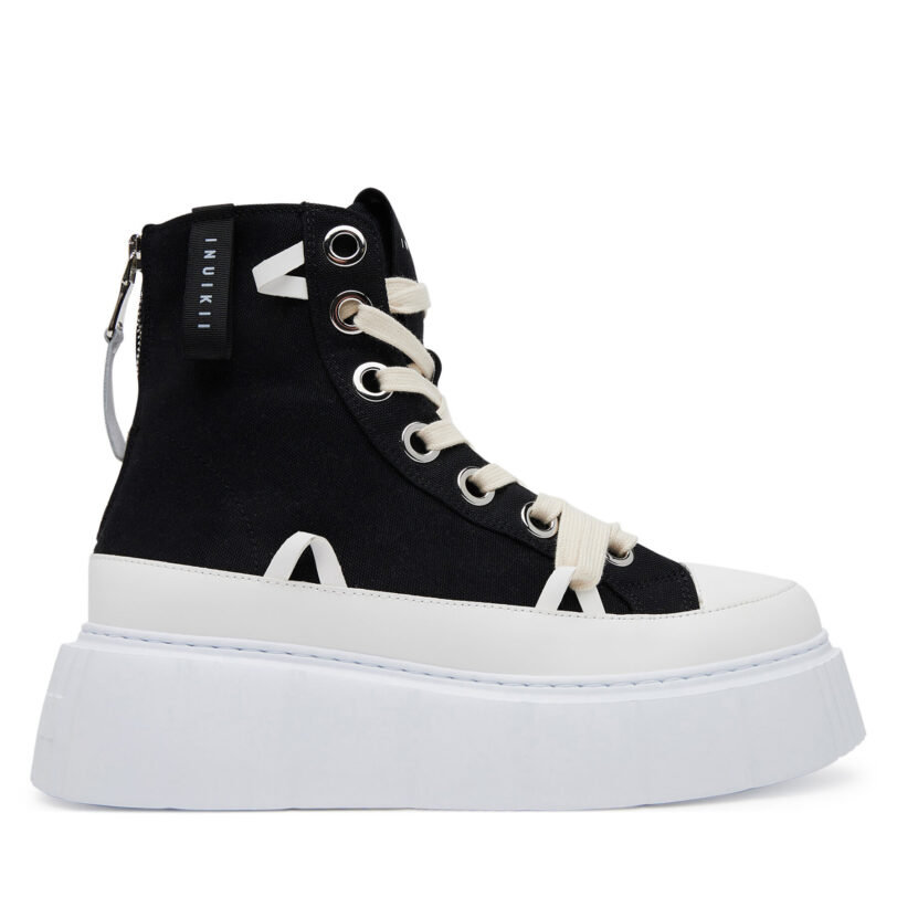 Кецове Inuikii Matilda Canvas High 30103-025 Черен цвят на ниска цена