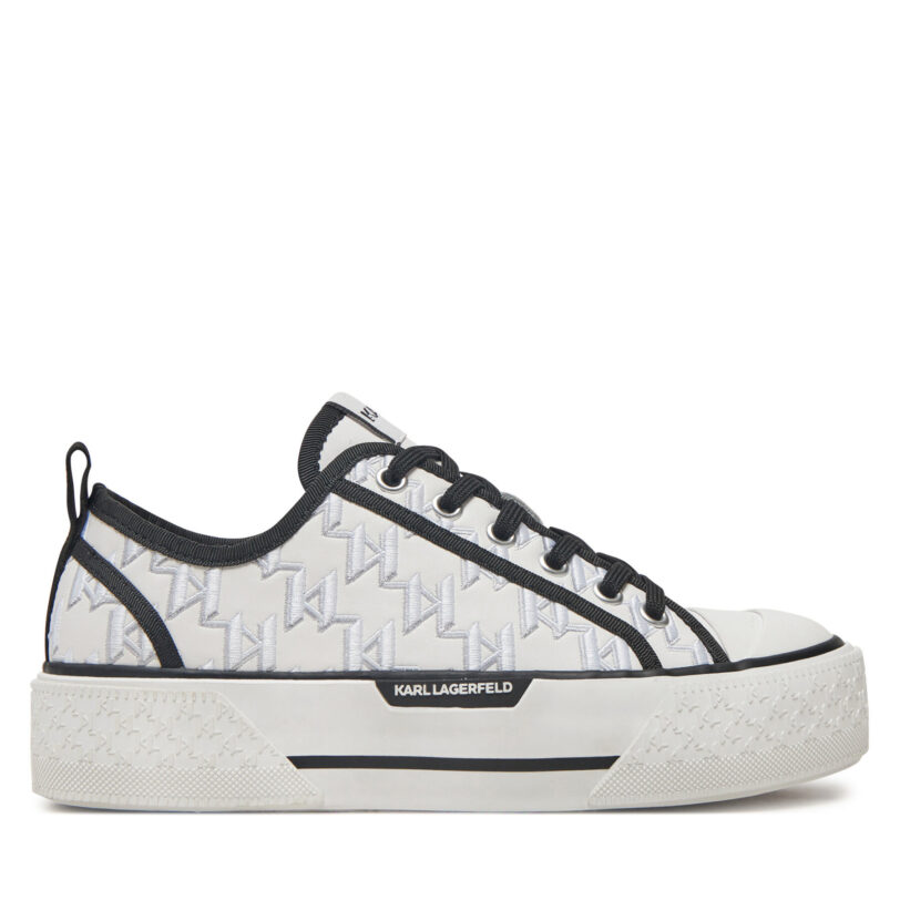 Кецове KARL LAGERFELD Kampus Max III KL60615 Бял цвят на ниска цена