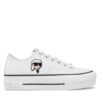 Кецове KARL LAGERFELD Kampus Max KL60425T Бял цвят на ниска цена