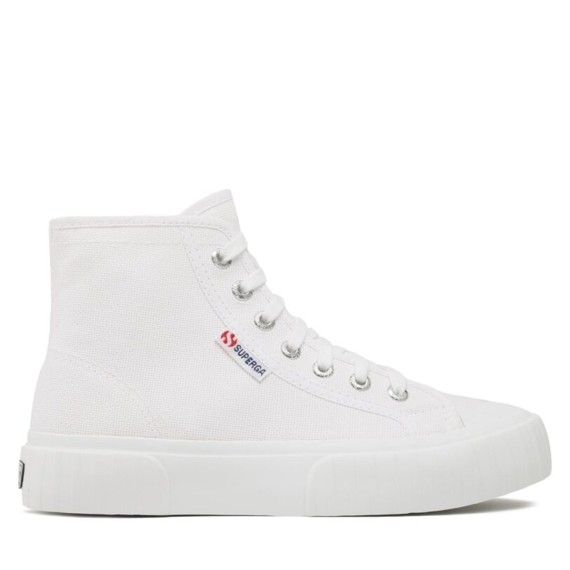 Кецове Superga 2696 Stripe S112I9W Бял цвят на ниска цена