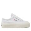 Кецове Superga Stripe Platform 2631 S5111SW Бял цвят на ниска цена
