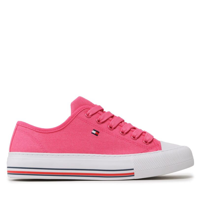 Кецове Tommy Hilfiger Low Cut Lace-Up T3A9-32677-0890313 S Розов цвят на ниска цена