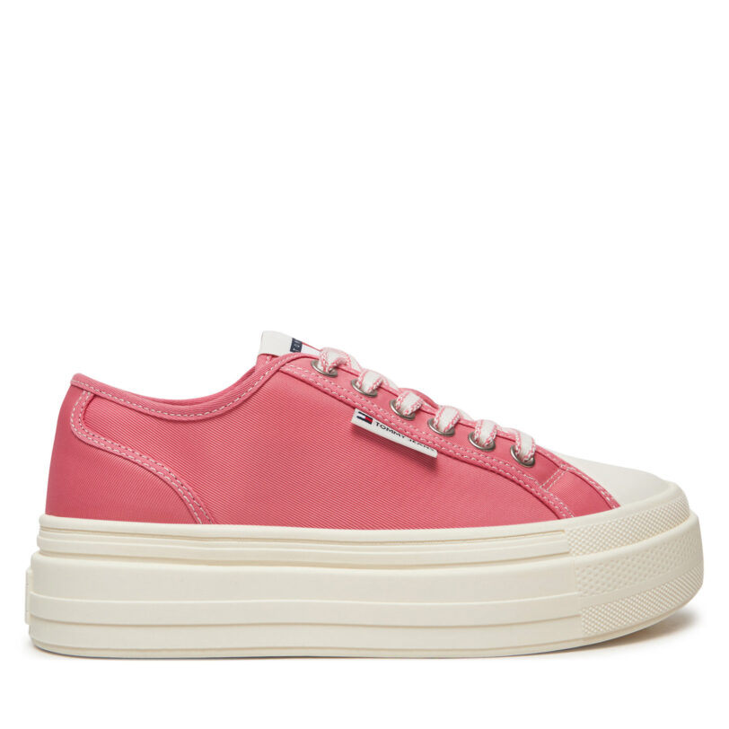 Кецове Tommy Jeans Foxing EN0EN02713 Розов цвят на ниска цена