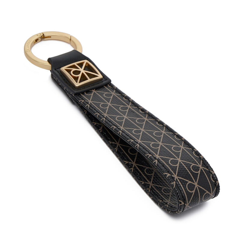 Ключодържател Calvin Klein Emblem Aop Key Fob LV04F1099G Черен цвят на ниска цена