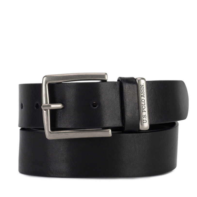 Колан U.S. Polo Assn. AIUXT2318MHA Черен цвят на ниска цена