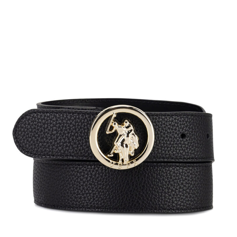 Колан U.S. Polo Assn. AIUXT2336WVP Черен цвят на ниска цена