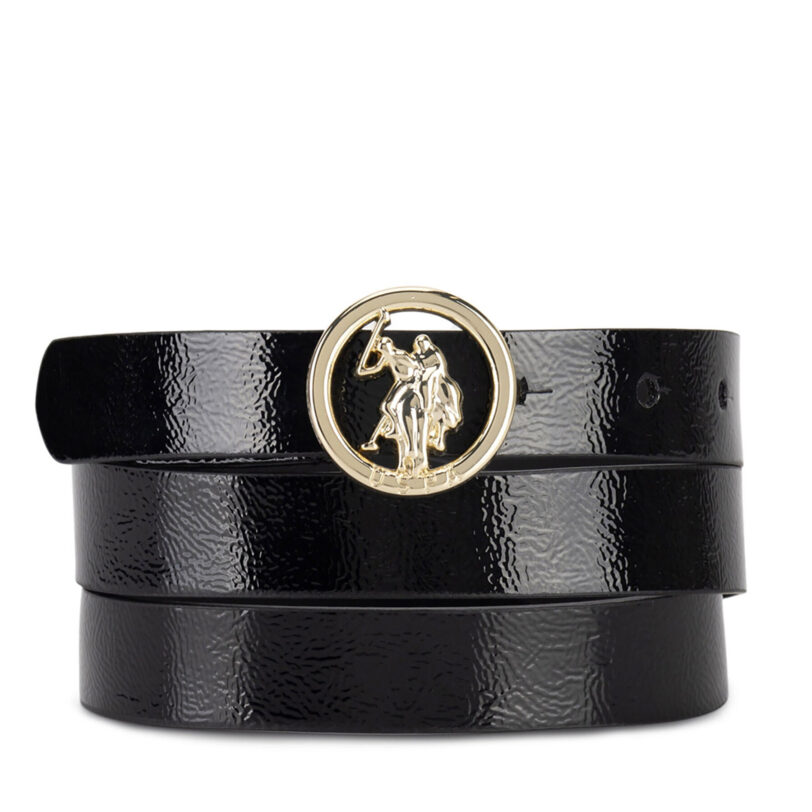 Колан U.S. Polo Assn. AIUXT2564WAJ Черен цвят на ниска цена