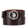 Колан U.S. Polo Assn. AIUXT2567WAJ Кафяв цвят на ниска цена