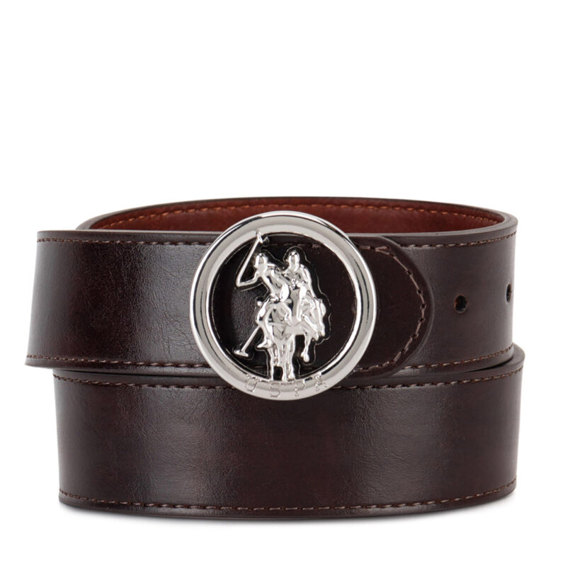 Колан U.S. Polo Assn. AIUXT2567WAJ Кафяв цвят на ниска цена