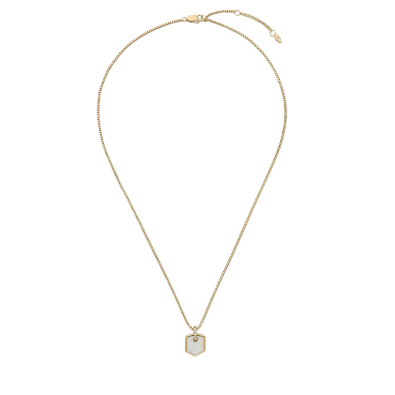 Колие Fossil JF04529710 Златист цвят на ниска цена