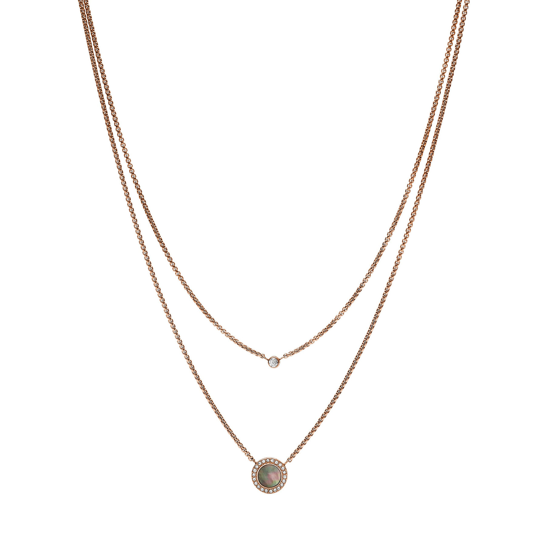 Колие Fossil Val JF02953791 Златист цвят на ниска цена