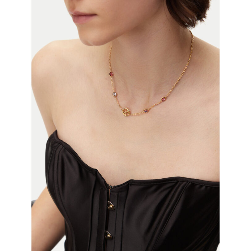 Колие Guess JUBN05 097JW Златист цвят на ниска цена