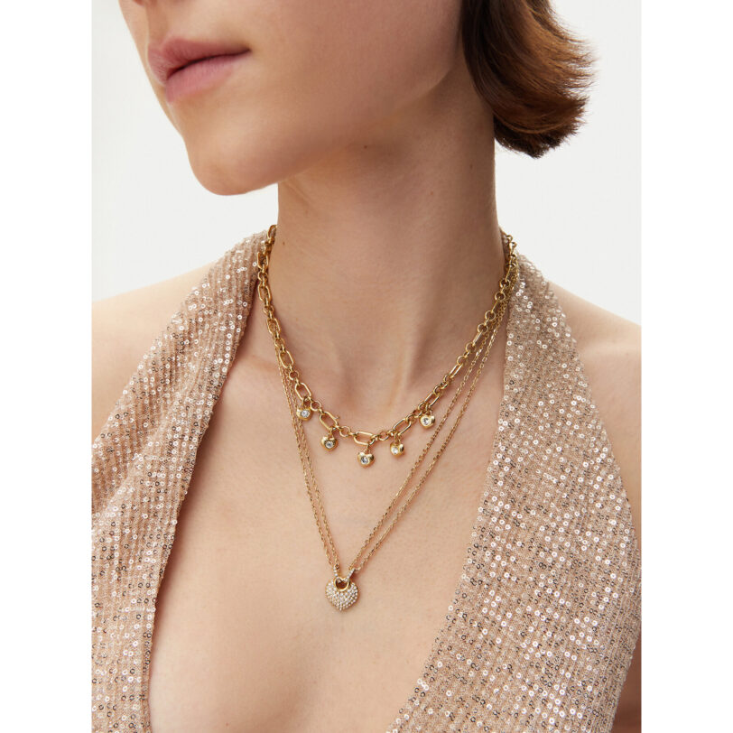 Колие Guess JUBN05 208JW Златист цвят на ниска цена