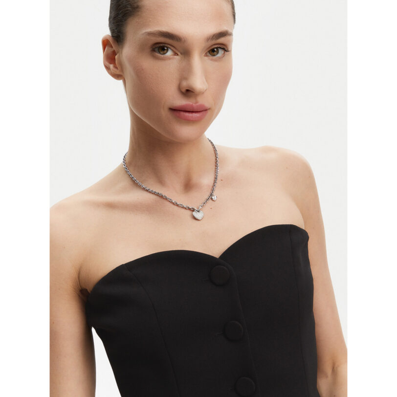 Колие Guess JUBN05 212JW Сребрист цвят на ниска цена