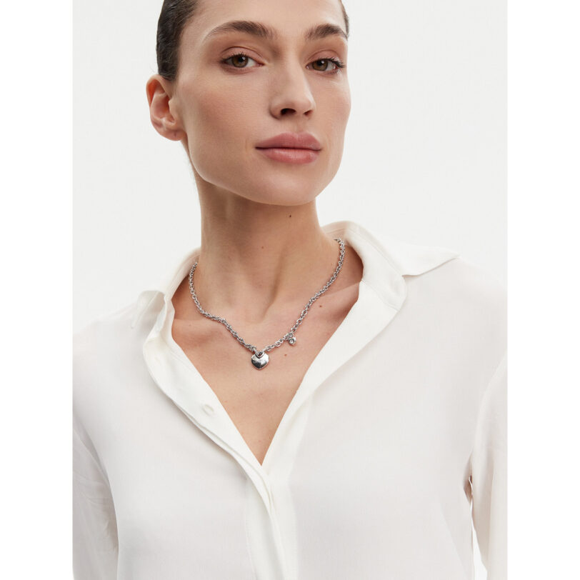 Колие Guess JUBN05 216JW Сребрист цвят на ниска цена