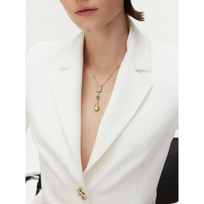 Колие Guess JUBN05 234JW Златист цвят на ниска цена