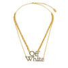 Колие Off-White OWOB097S23MET0028445 Златист цвят на ниска цена