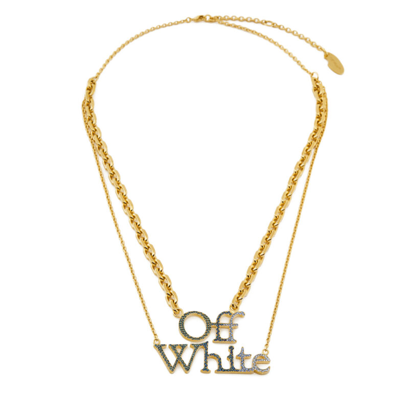 Колие Off-White OWOB097S23MET0028445 Златист цвят на ниска цена