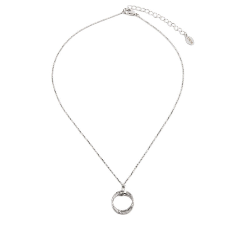 Колие U.S. Polo Assn. JW2012NK Сребрист цвят на ниска цена