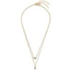 Комплект 2 колиета Luv AJ Stellar Bezel Charm Necklace Set HOL22-N-SBCN-G Златист цвят на ниска цена