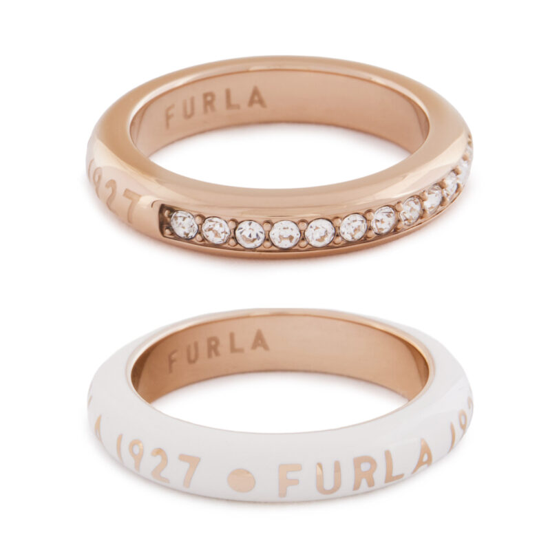 Комплект 2 пръстена Furla 1927 WJ00251 K22000 3914S Розово злато цвят на ниска цена
