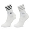 Комплект 2 чифта дълги чорапи дамски adidas Glt Crew HC9561 Бял цвят на ниска цена