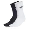 Комплект 2 чифта дълги чорапи дамски adidas Ruffle Sock 2P JD5623 Бял цвят на ниска цена