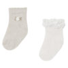 Комплект 2 чифта дълги чорапи детски Mayoral 10655 Бежов цвят на ниска цена