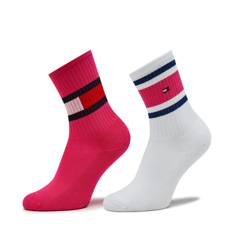 Комплект 2 чифта дълги чорапи детски Tommy Hilfiger 394020001 Цветен цвят на ниска цена