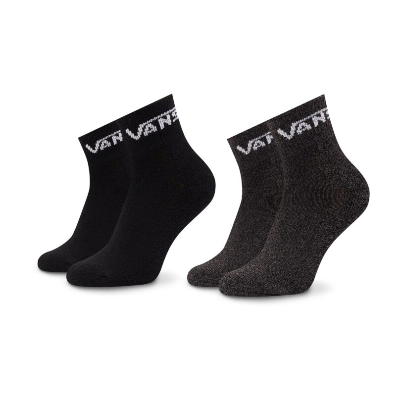 Комплект 2 чифта дълги чорапи детски Vans Drop V Classic VN0A7PTC Черен цвят на ниска цена