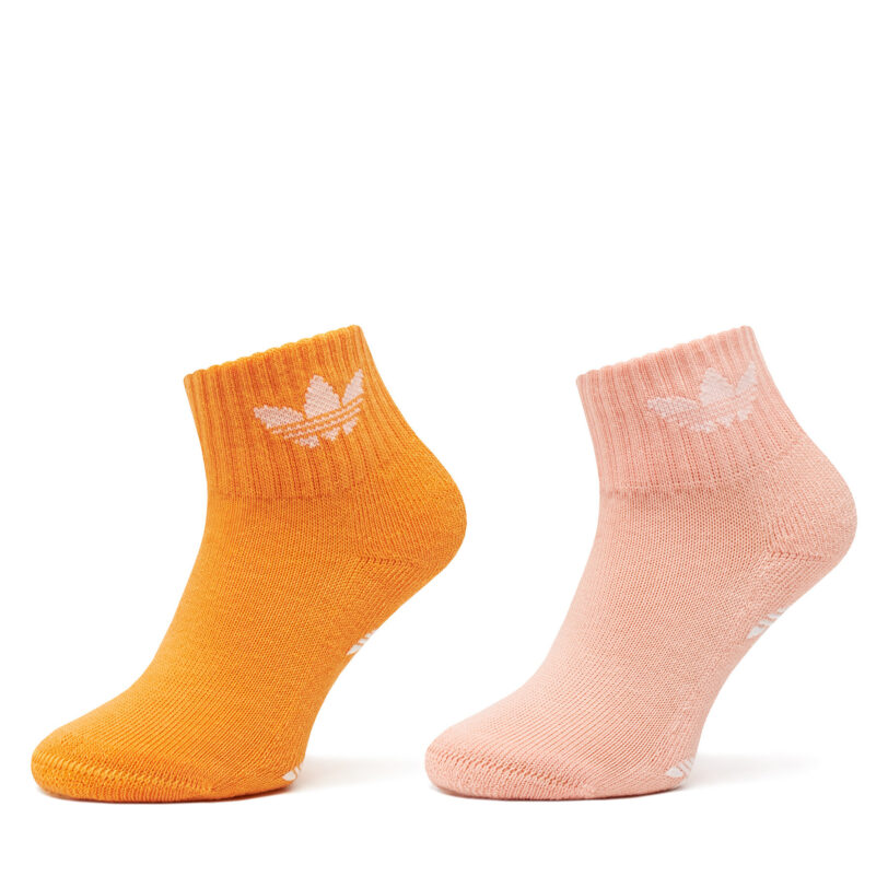 Комплект 2 чифта дълги чорапи детски adidas Anti-Slip JC8540 Цветен цвят на ниска цена