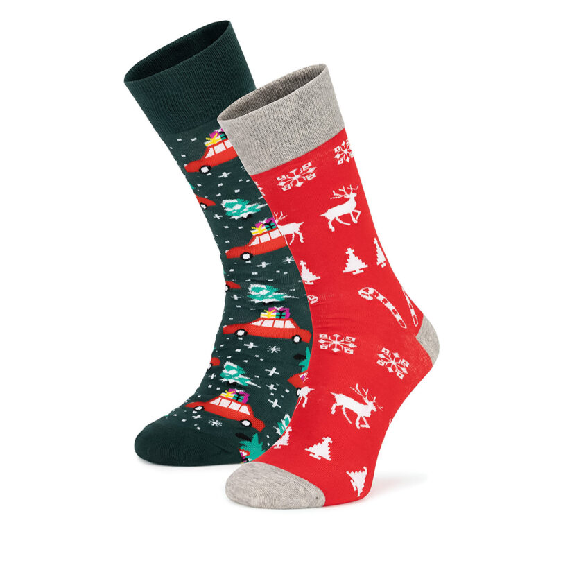 Комплект 2 чифта дълги чорапи мъжки Lasocki 2MB-004-AW24 (2-pack) Цветен цвят на ниска цена