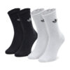 Комплект 2 чифта дълги чорапи мъжки adidas Ruffle Crw 2Pp HC9532 Черен цвят на ниска цена