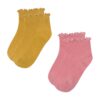 Комплект 2 чифта къси чорапи детски Nelli Blu 7KB-003-SS23 Розов цвят на ниска цена