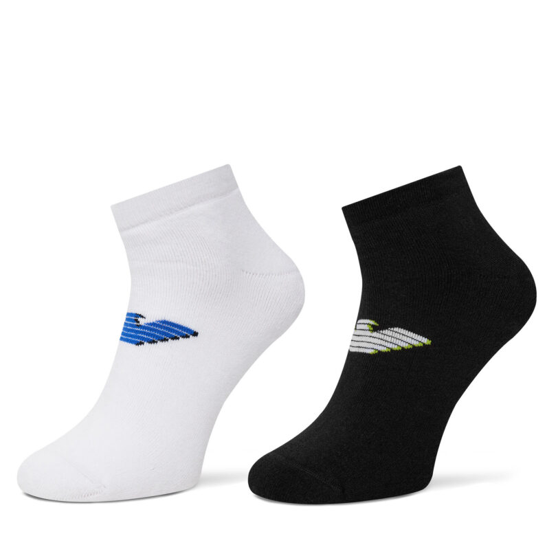 Комплект 2 чифта къси чорапи мъжки Emporio Armani EM000538 AF12299 MC001 Черен цвят на ниска цена