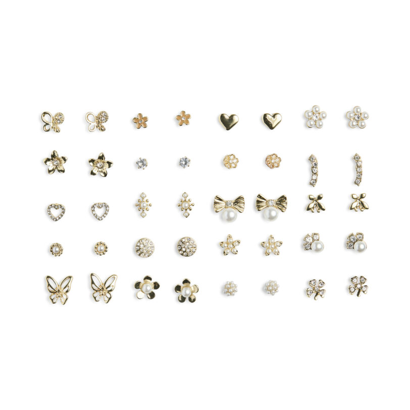 Комплект 20 чифта обеци Pieces Pclona Mega Pack Earrings D2d 17153167 Златист цвят на ниска цена